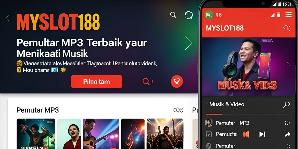 Antarmuka MYSLOT188 saat memutar lagu favorit.