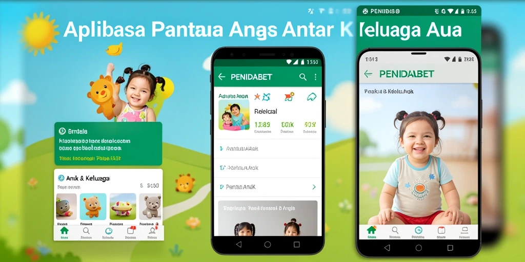 Screenshot antarmuka aplikasi Pantau Anak PENIDABET yang menggambarkan fitur pemantauan.